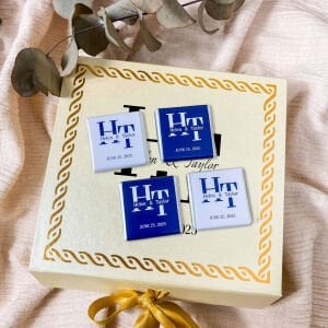 Sert Kutulu İsteme Nişan Çikolata Kutusu