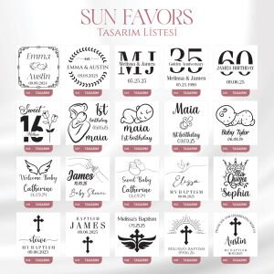 Sert Kutulu Erkek Bebek Çikolata Kutusu