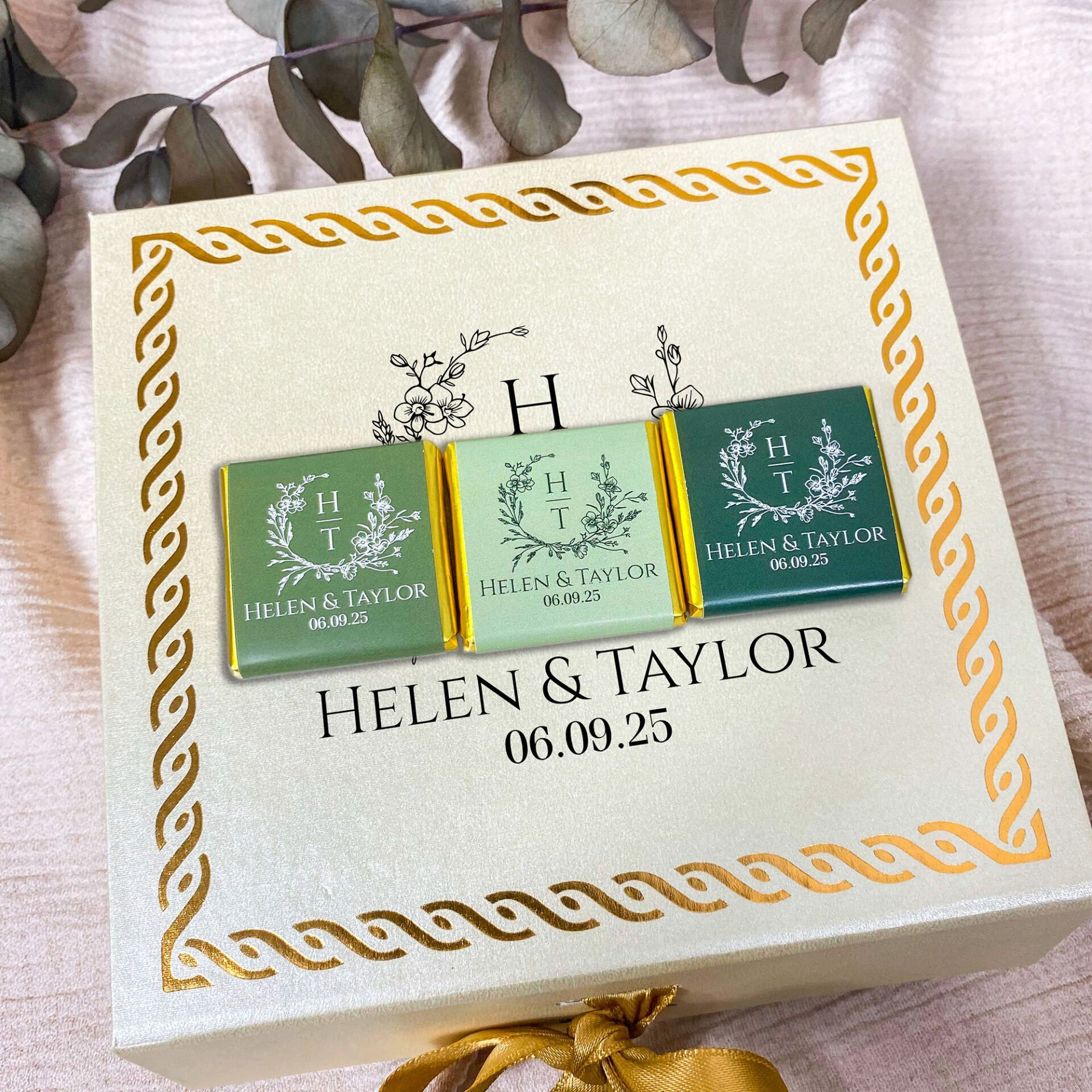 Sert Kutulu İsteme Nişan Çikolatası