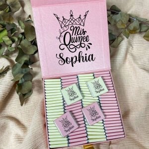 Sert Kutlulu Kız Çocuk Çikolata Kutusu