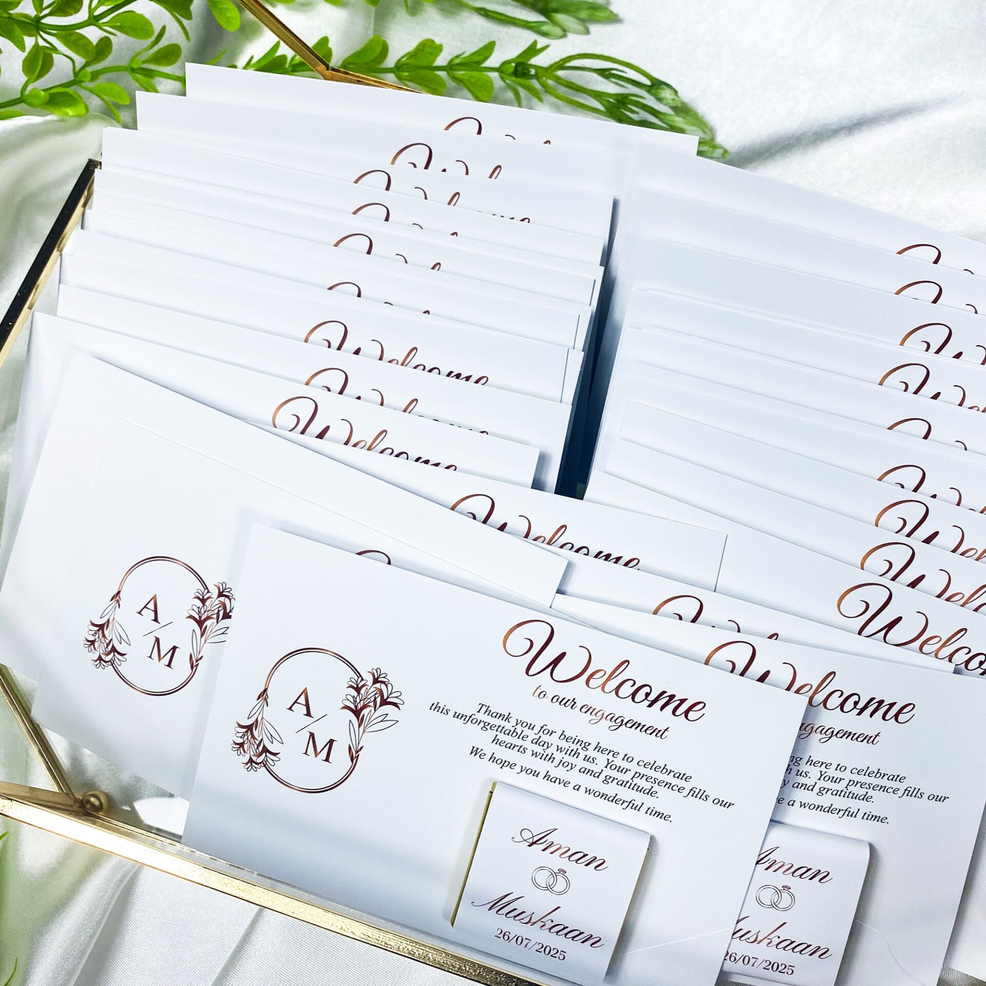 Çikolatalı Düğün Davetiyesi