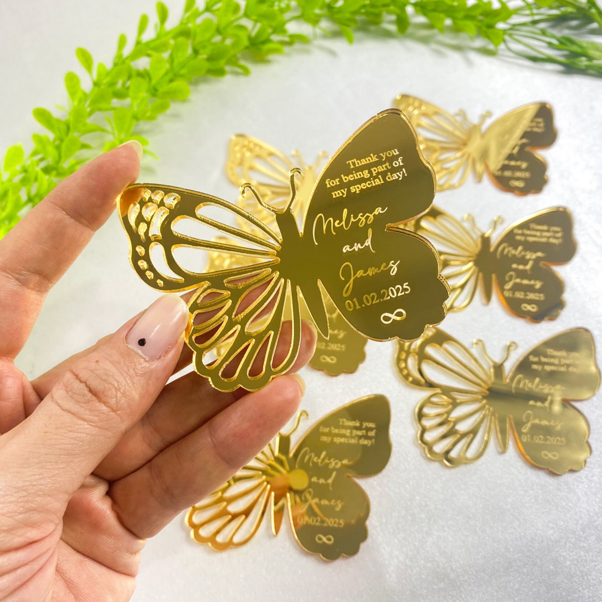 Gold Pleksi Kelebek Magnet