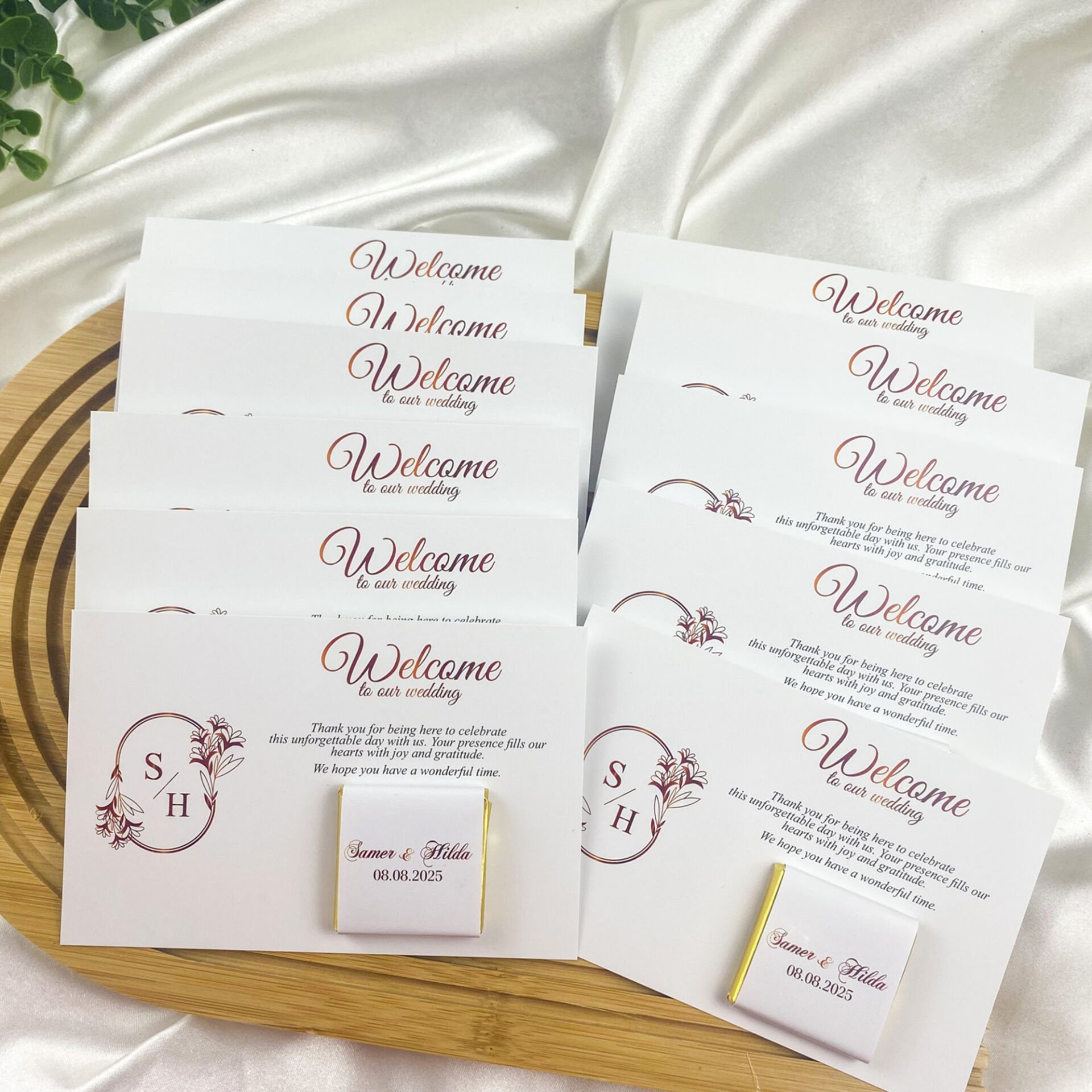 Çikolatalı Düğün Davetiyesi