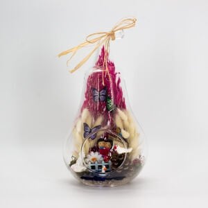 İyi ki Varsın Temalı Armut Cam Tasarım Teraryum