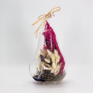 İyi ki Varsın Temalı Armut Cam Tasarım Teraryum