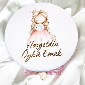 Ayıcık Temalı Metal Kutulu Yeni Doğan - Bebek Çikolatası