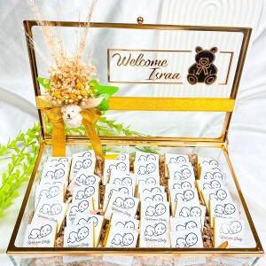 Bebek Doğum Günü Kutusu Cam Kutulu