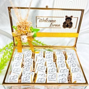 Bebek Doğum Günü Kutusu Cam Kutulu