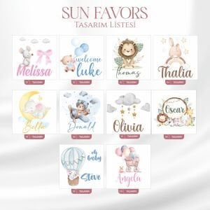 Bebek Doğum Günü Kutusu Cam Kutulu