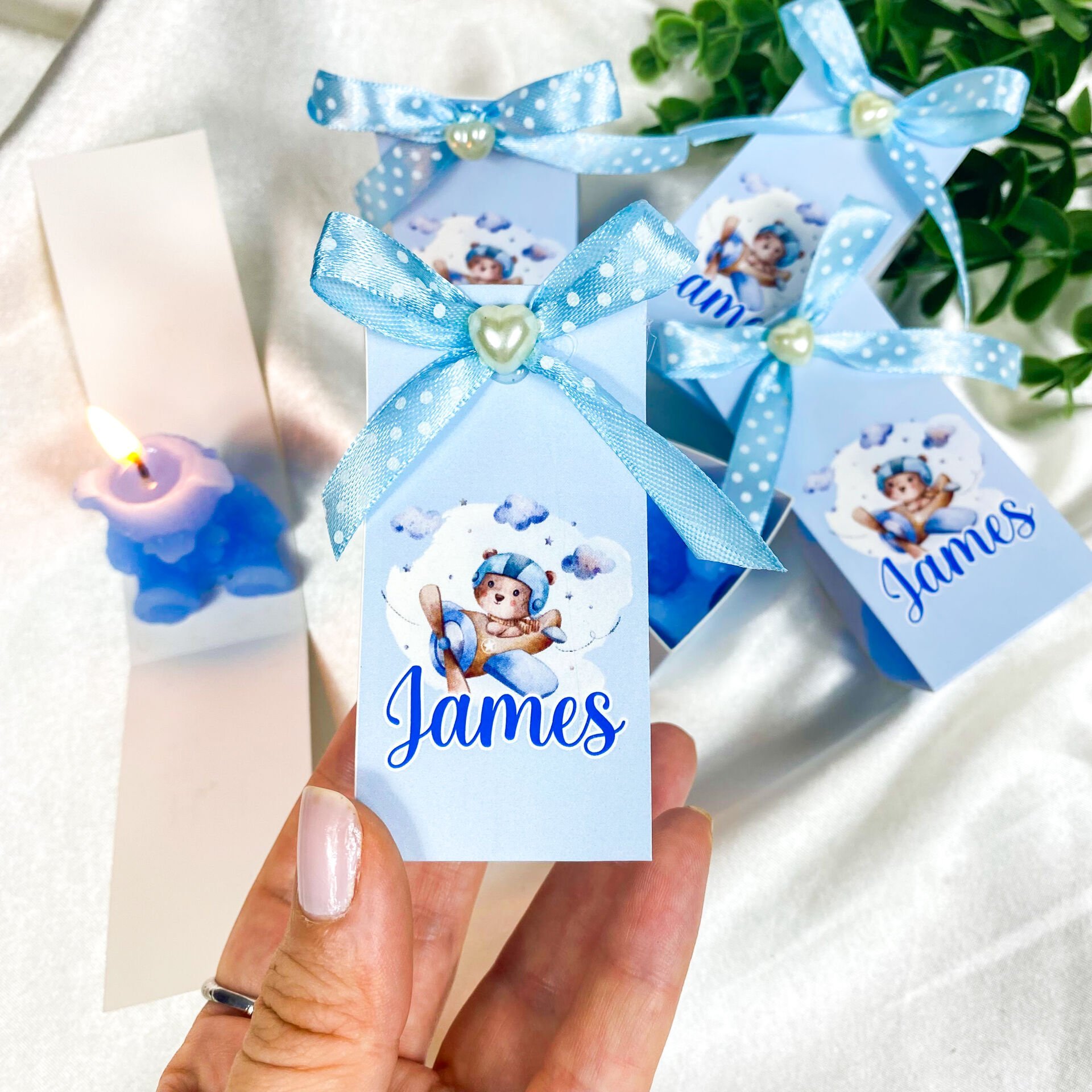 Teddy Bear Temalı Mum