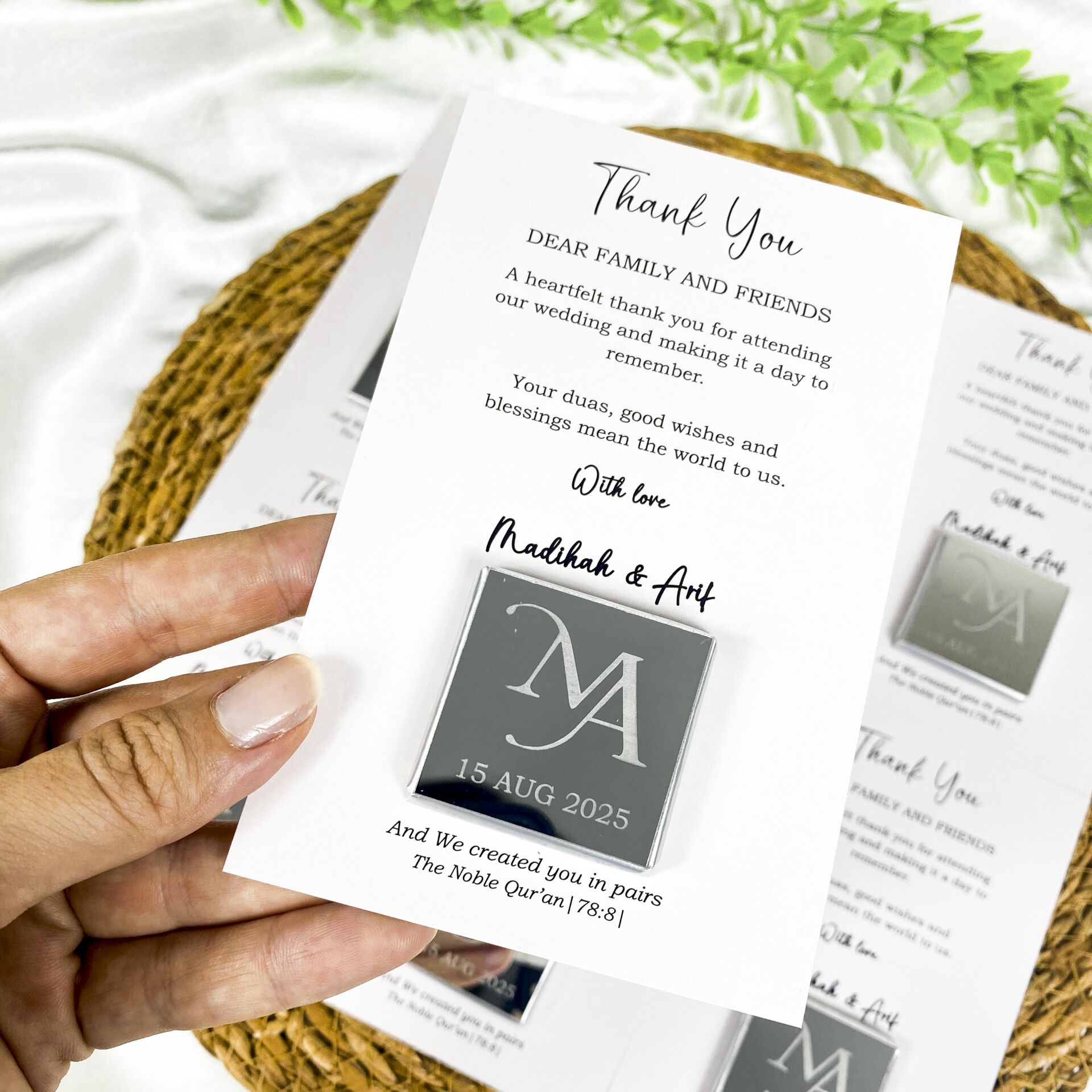 Çikolatalı Düğün Davetiyesi