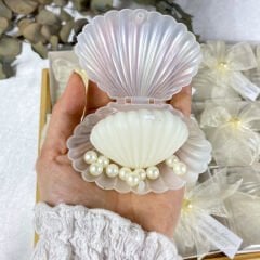 Dekoratif İstiridye Mum Hediyelik