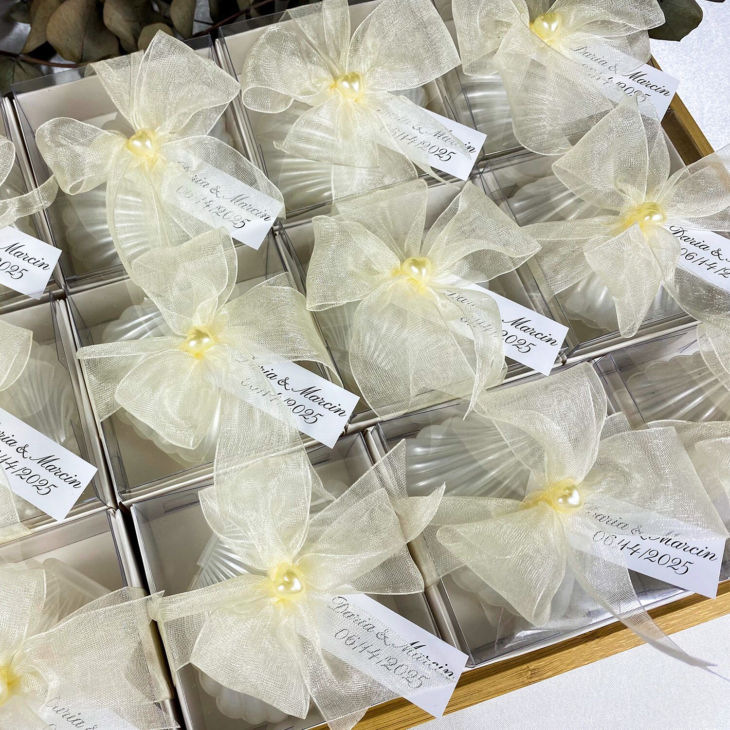 Dekoratif İstiridye Mum Hediyelik