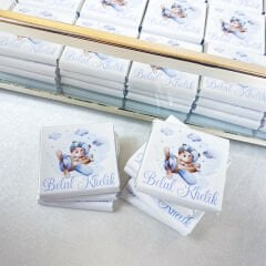 Bebek Doğum Günü Cam Çikolata Kutusu