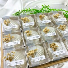 Dekoratif İstiridye Mum Hediyelik