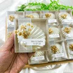 Dekoratif İstiridye Mum Hediyelik