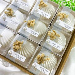 Dekoratif İstiridye Mum Hediyelik