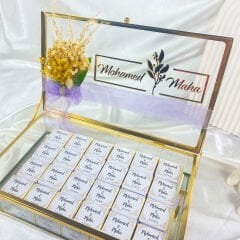 Kağıt Sargılı Cam Kutulu İsteme Çikolatası