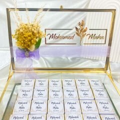 Kağıt Sargılı Cam Kutulu İsteme Çikolatası