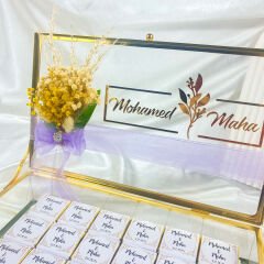 Kağıt Sargılı Cam Kutulu İsteme Çikolatası